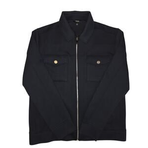 NWOT M Men's Reiss Navy Blue Medina Full Zip Jacket w/Pockets